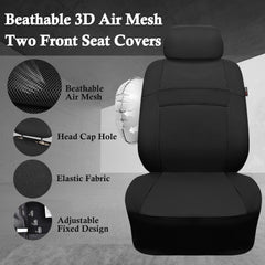 CAR PASS front seat cover installation guide angle view.