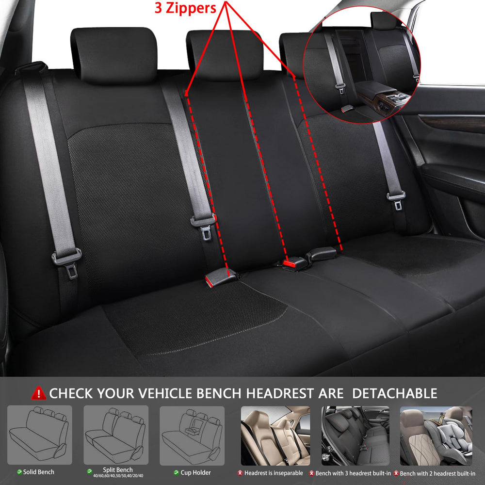 CAR PASS 3D Air Mesh headrest covers add sporty look and comfort