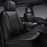 CAR PASS 3D foam front seat cover with quilted design enhances cabin style