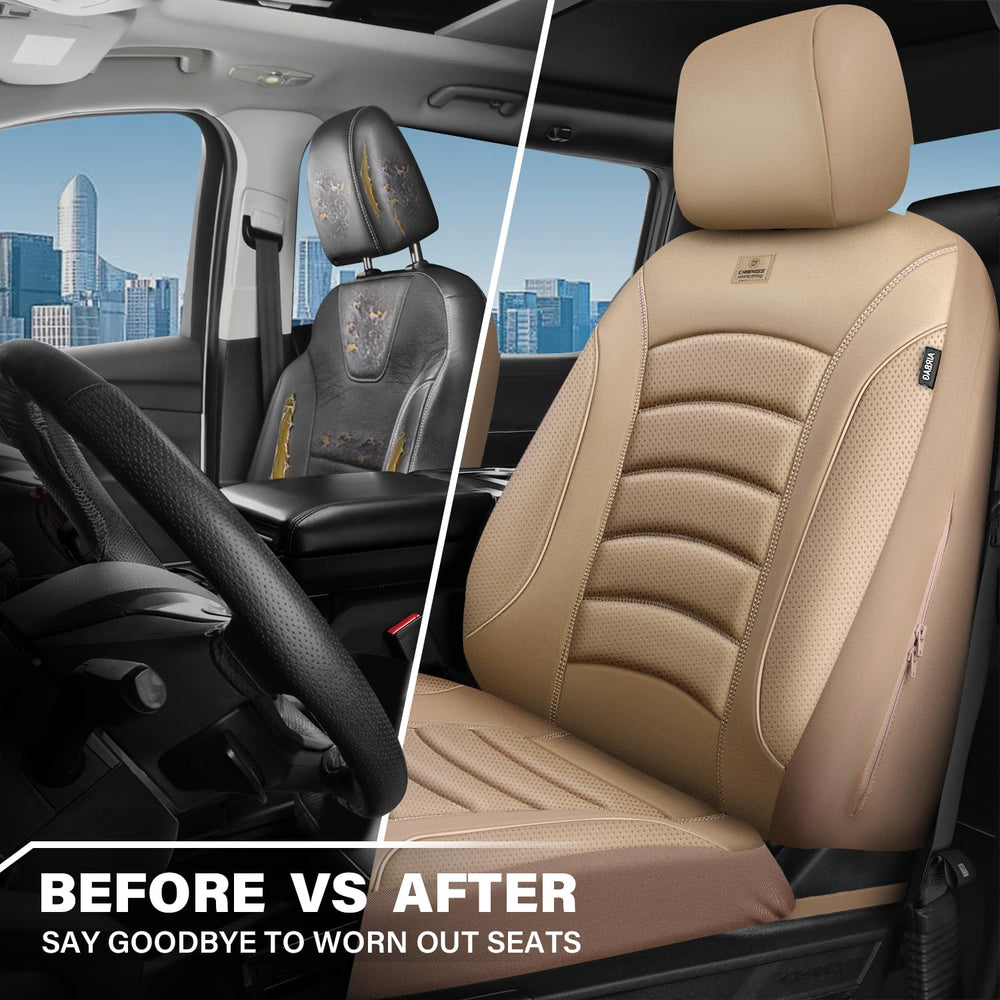 CAR PASS 3D foam leather seat cover foam back support reduces fatigue.