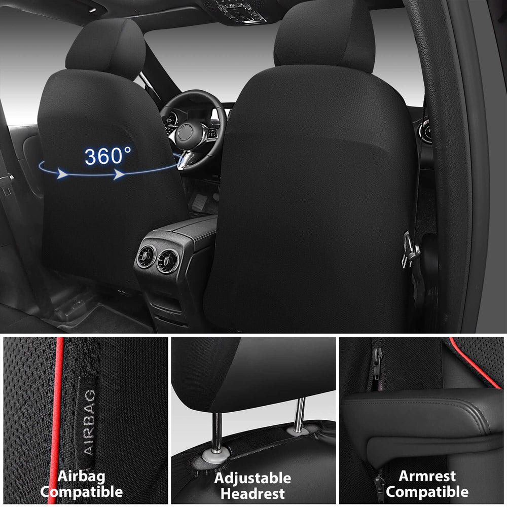 CAR PASS 3D foam mesh seat cover front right with ergonomic support.