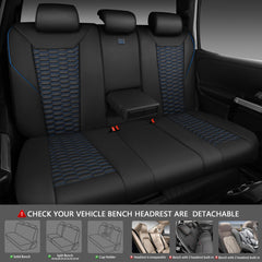 CAR PASS airbag compatible stitching preserves safety features while covered.