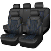 CAR PASS 3D Foam PU Leather Seat Covers full set for universal fit and luxury protection.