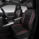 CAR PASS air mesh leather front seat cover keeps you cool on long drives.