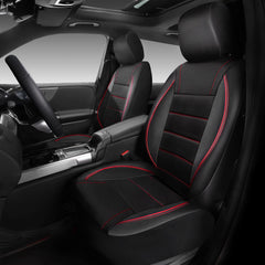 CAR PASS air mesh leather front seat cover keeps you cool on long drives.
