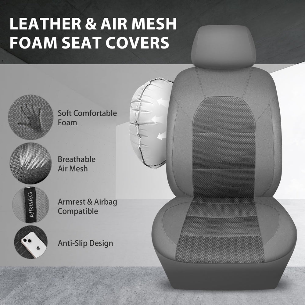 CAR PASS airbag-compatible cover openings keep safety features accessible.