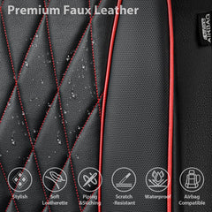 CAR PASS airbag-compatible front seat cover maintains safe airbag openings
