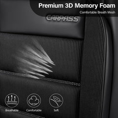 CAR PASS airbag-compatible seat cover front preserves safety features during emergencies.