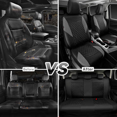 CAR PASS waterproof PU seat cover material keeps interiors clean in daily use.