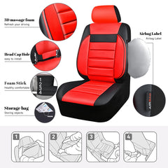 CAR PASS airbag compatible seats allow safe deployment.