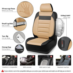CAR PASS airbag-compatible stitching enables safe deployment in emergencies.