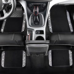 CAR PASS floor mats with anti-slip backing keeping mats in place.