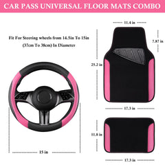 CAR PASS anti-slip inner-ring detail keeps mats in place during driving