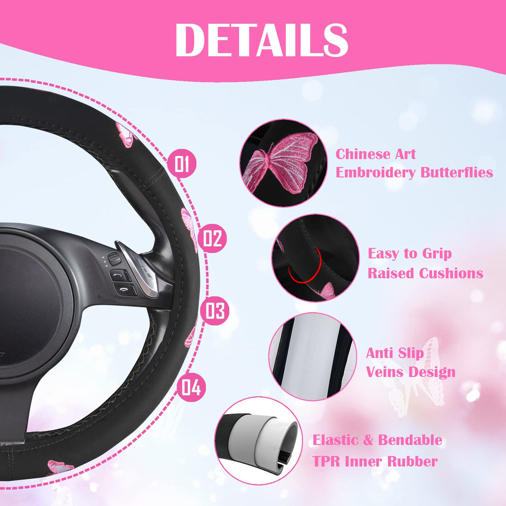 CAR PASS anti-slip inner ring keeps the cover stable while driving