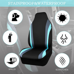 High-back AquaShield seat cover design offering full back protection