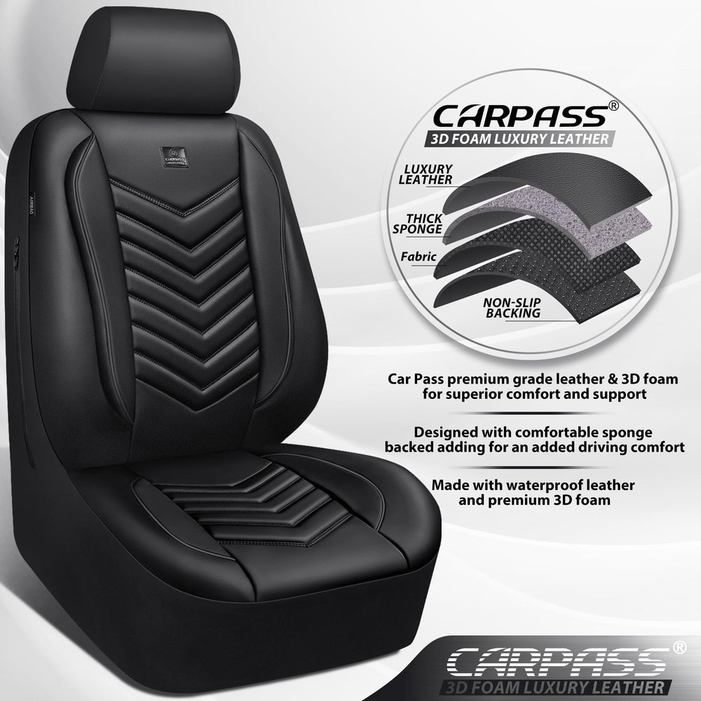 CAR PASS armrest zipper design enables airbag compatibility and easy access