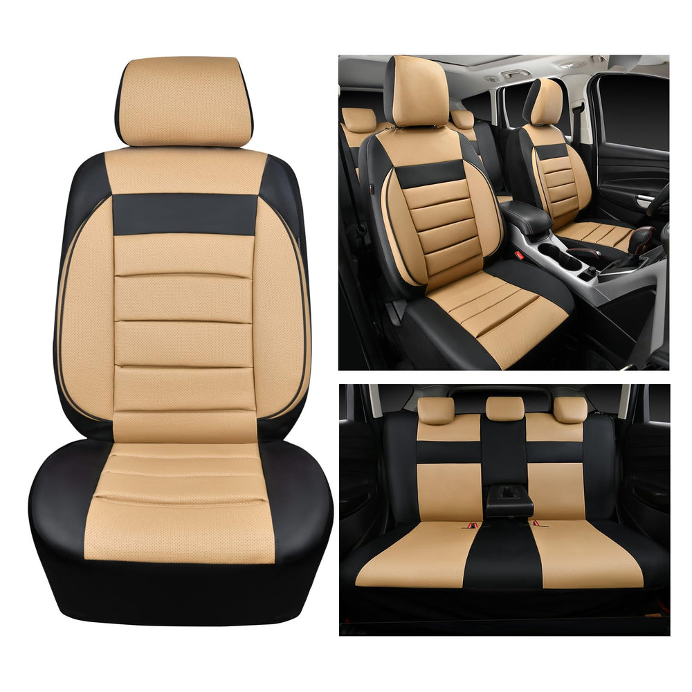 CAR PASS beige-black design elevates interior aesthetics.