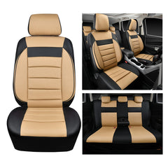 CAR PASS beige-black design elevates interior aesthetics.