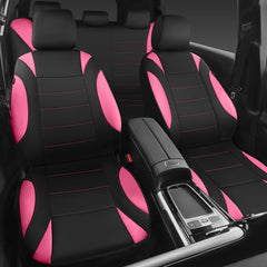 CAR PASS black-pink colorway adds sporty style to interiors.