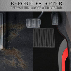 Car Pass black and red color scheme complements vehicle interiors.
