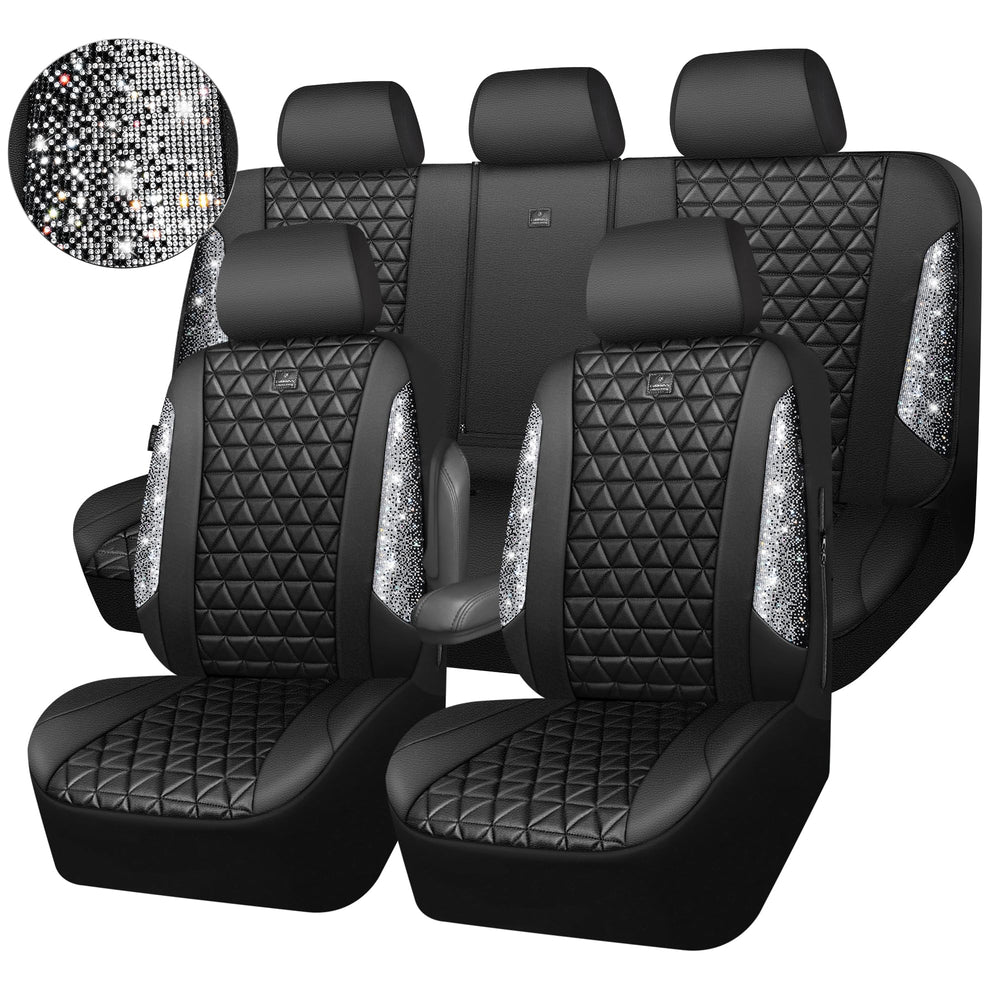 CAR PASS black-silver rhinestones add a bold interior accent