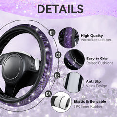 CAR PASS diamond cup holder coasters keep spills clean while sparkling.