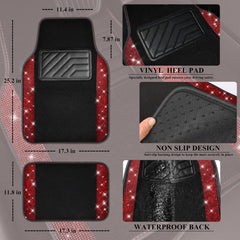 CAR PASS diamond-detail close-up highlights rhinestone shine and durability.