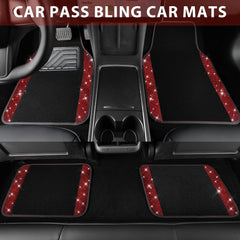 CAR PASS Bling Diamond floor mat rear-right glitter and protection.