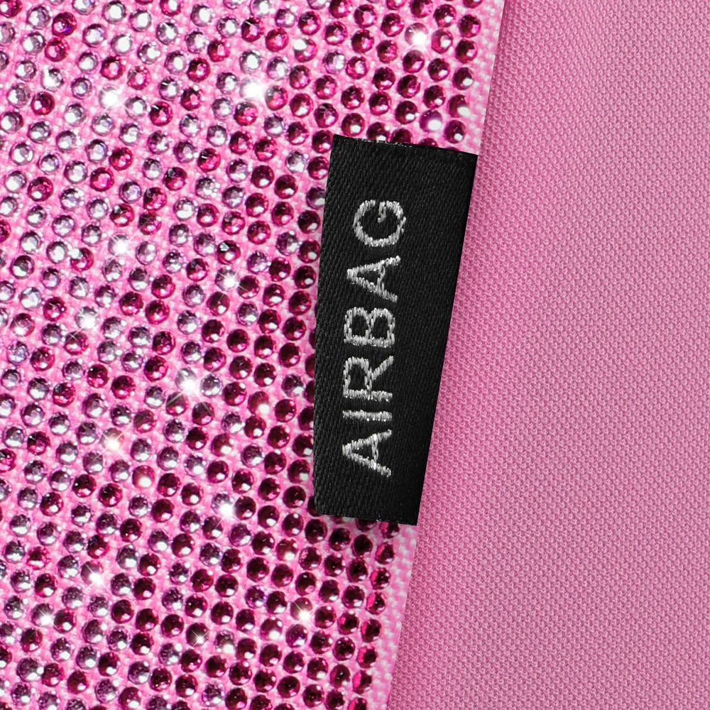 CAR PASS Bling Diamond Pink anti-slip bottom keeps the cover in place.