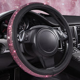 CAR PASS Bling Diamond steering wheel cover sparkles on 14.5-15 inch wheels