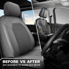 CAR PASS breathable polyester seat cover ensures cooling comfort during commutes.