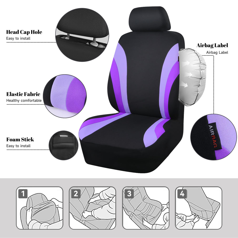 CAR PASS breathable wrinkle-resistant seat cover keeps interiors looking fresh.