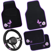 CAR PASS Butterfly steering wheel cover adds grip and style.