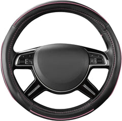 CAR Pass Colour Piping Leather cover compatible with 14.5- to 15-inch wheels