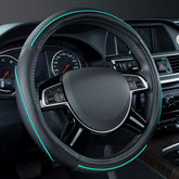 CAR PASS steering wheel cover front view with colour piping for universal fit