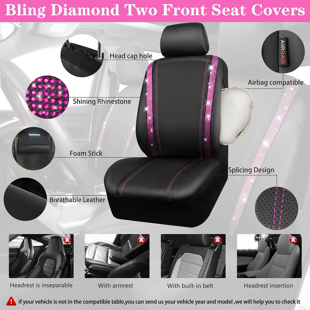 CAR PASS crystal center console pad offers grip and sparkle