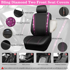 CAR PASS crystal center console pad offers grip and sparkle