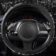 Sparkling diamonds catch light, elevating cabin vibe with CAR PASS cover.
