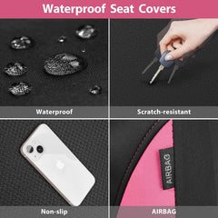 CAR PASS durable seat protection material handles daily wear.