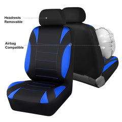 CAR PASS easy to clean seat protector resists sweat, spills, and pet hair.
