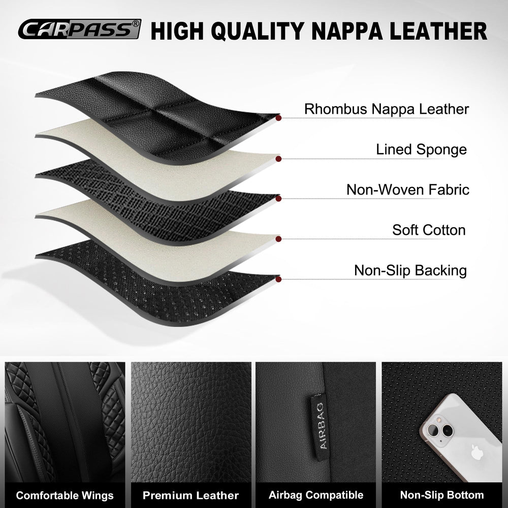 CAR PASS easy-clean upholstery guards against scratches and stains.