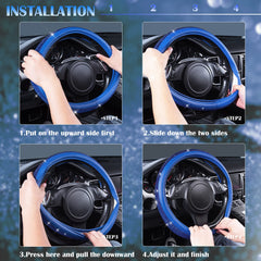 Easy installation of CAR PASS bling wheel cover without tools.