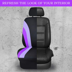 CAR PASS easy install front seat covers in a four-piece package.