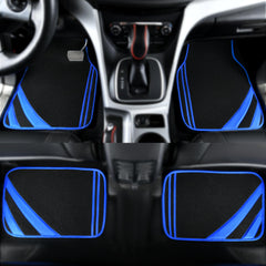 CAR PASS close-up shows blue edge and stitching detail