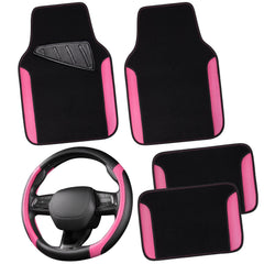CAR PASS faux leather steering wheel cover on a 14.5-15 inch wheel improves grip and style