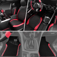CAR PASS rainbow floor mats front set protects from spills and dirt
