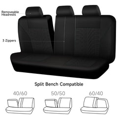 CAR PASS front and rear bench coverage in one seamless set
