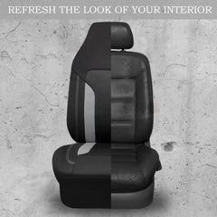 CAR PASS gray and black mesh design adds sporty interior style
