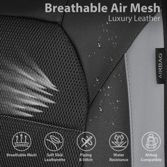 CAR PASS headrest cover set completes interior look with easy installation
