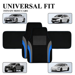 CAR PASS heel-pad detail highlights secure attachment to carpet.